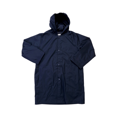 Navy blue raincoat with hood online