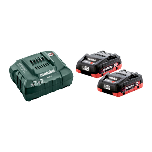 METABO BASIC SET (2 X LIHD 4.0 AH + CHARGER ASC 55)  (685163000) 