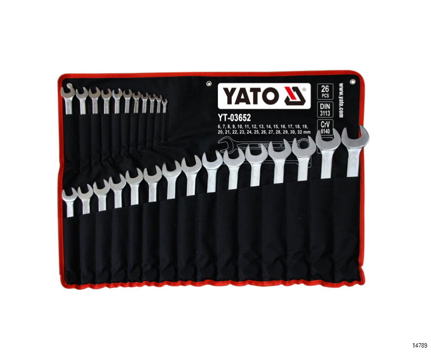 YATO COMBINATION WRENCH SET 26PCS YT-03652 - Veligaa Hardware