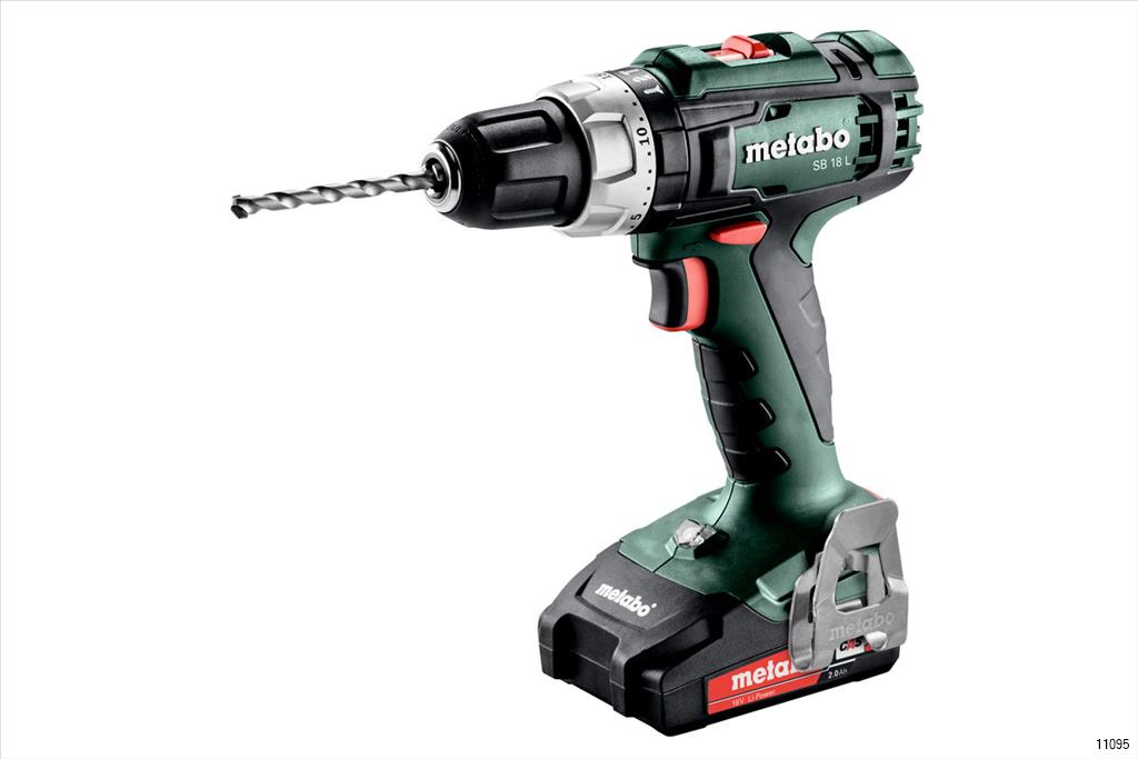 METABO CORDLESS HAMMER DRILL SB 18 L 2x18V 2AH LI ION Veligaa Hardware