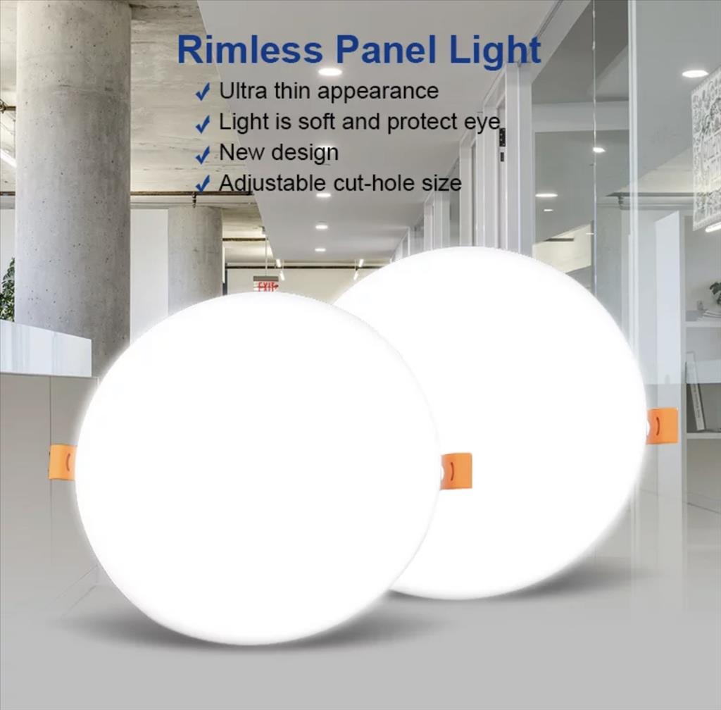 Rimless Frameless LED Panel Light Adjustable Cut Size Ceiling