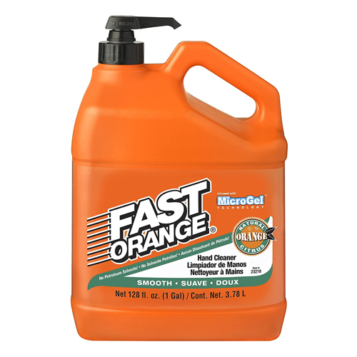 Fast Orange Hand Cleaner, Natural Orange Citrus, Smooth - 128 fl oz