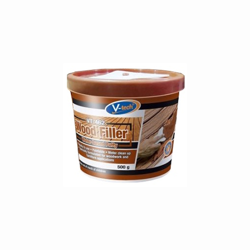 V-TECH] Wood Filler Water Based Putty 500g Brown