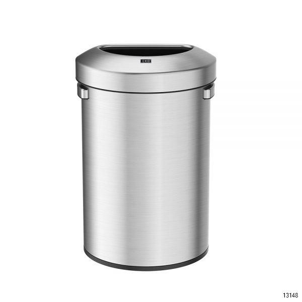 EKO Urban 60 Liter Commercial II Stainless Steel Open Top Trash