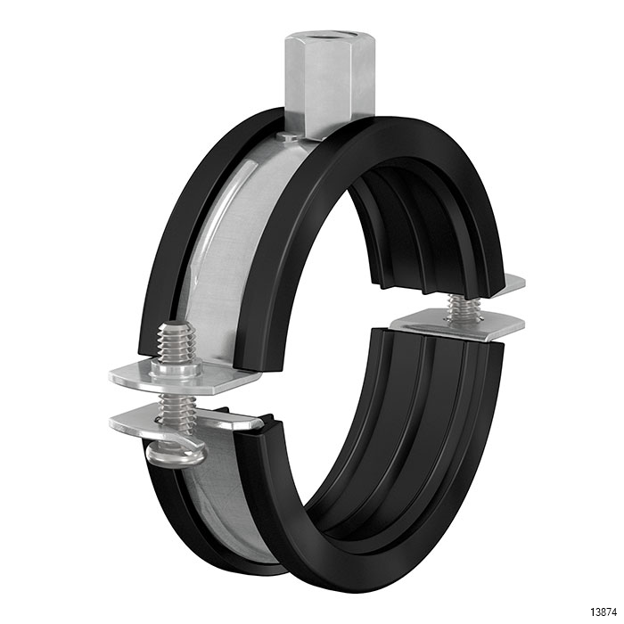 GI HANGING PIPE CLAMP WITH RUBBER Veligaa Hardware